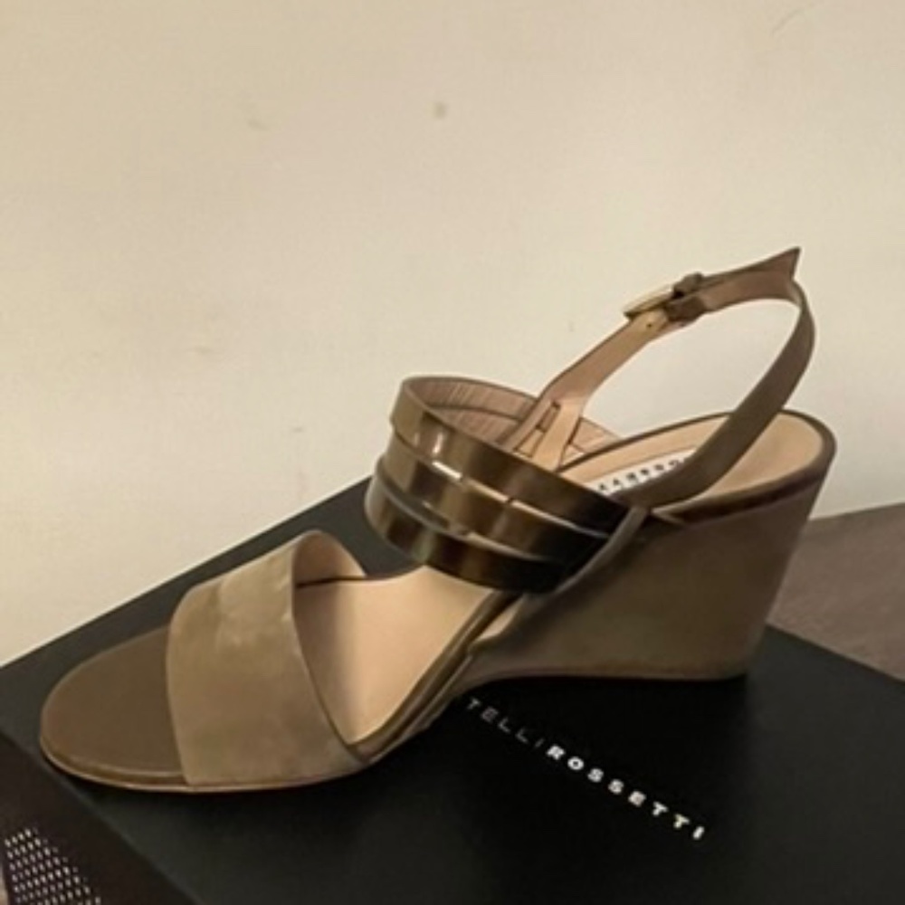 Fratello Rossetti Wedge Nabuck Sandal